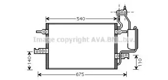 AVA QUALITY COOLING ol5349d -  Конденсатор, кондиционер